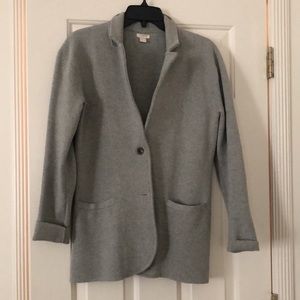Jcrew Factory grey sweater blazer